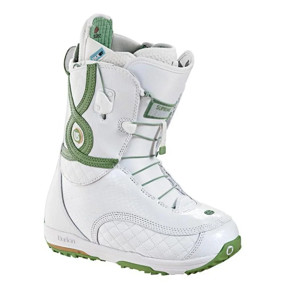 NEW Burton Supreme Womens Snowboard Boots!  White  Size 4 or 6   Burtons Best